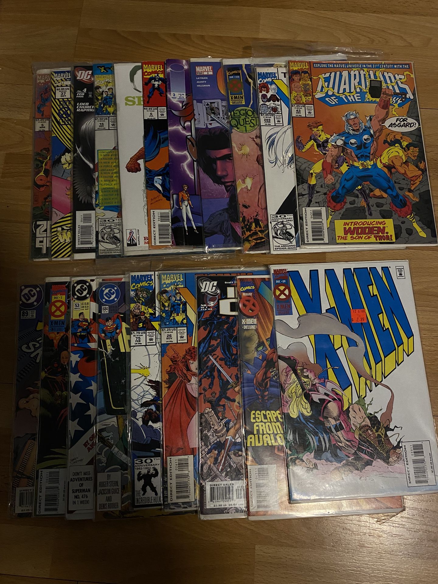 X-men, Marvel,DC Comic Books