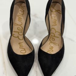 Sam Edelman Black Suede Heels