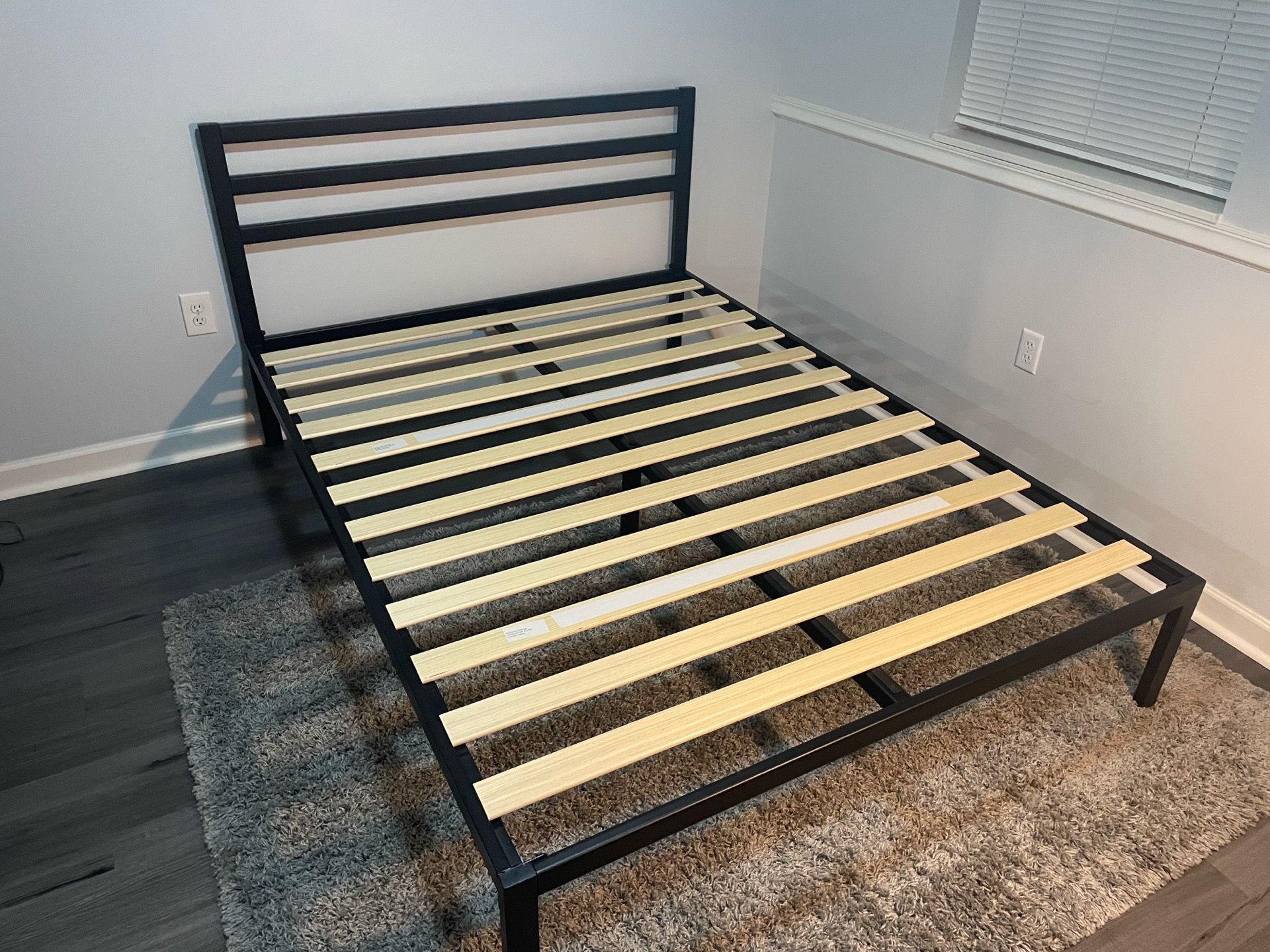 Queen metal bed frame