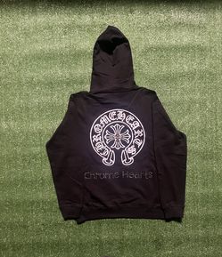 Chrome Hearts Hoodie With Metal Piece  