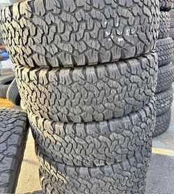 265/75/16 Bfgoodrich vendo un set de llantas usadas excelente condiciones de vida las 4 ✅🤩I am selling a set of used tires, all 4 in excellent living