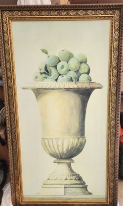 TUSCAN WALL PICTURE WITH GREEN APPLES