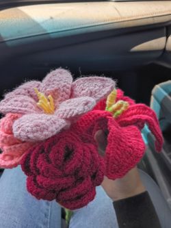 Crochet bouquet