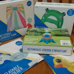 Inflatable pool items