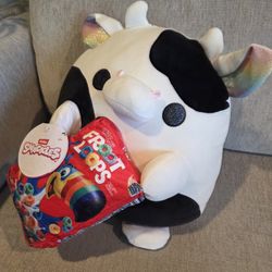 New Snackles 14" Cow Super Cute Soft Plush Stuffed Animals Toys