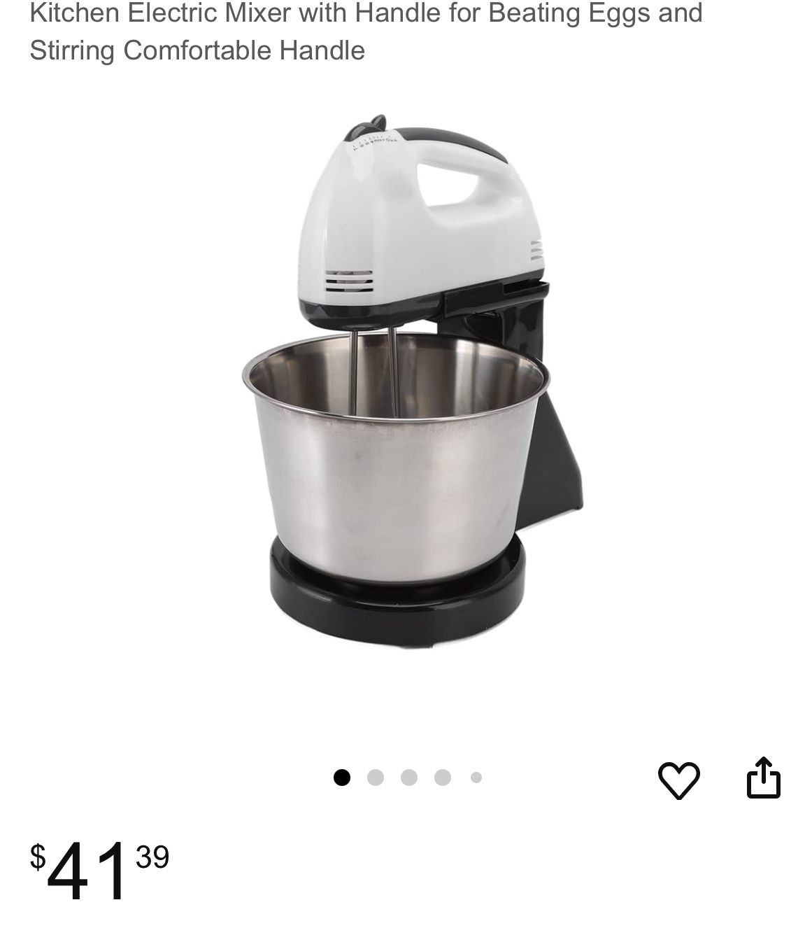 2.4 Pounds Household Automatic Mixer Automatic 350W Time Saving Kitchen Electric