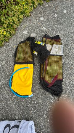 Kayak inflatable bags for from and back