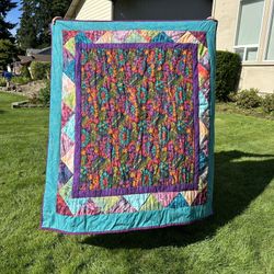Tufted Patchwork Lap Quilt
