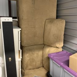 Micro Suede Sectional Couch