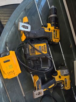 Dewalt hammer and impact drill set