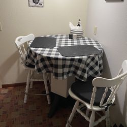 Kitchen table with two chairs