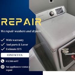 💥💥WE REPAIRS WASHERS AND DRYERS ALL BRANDS  WITH WARRANTY  💥💥