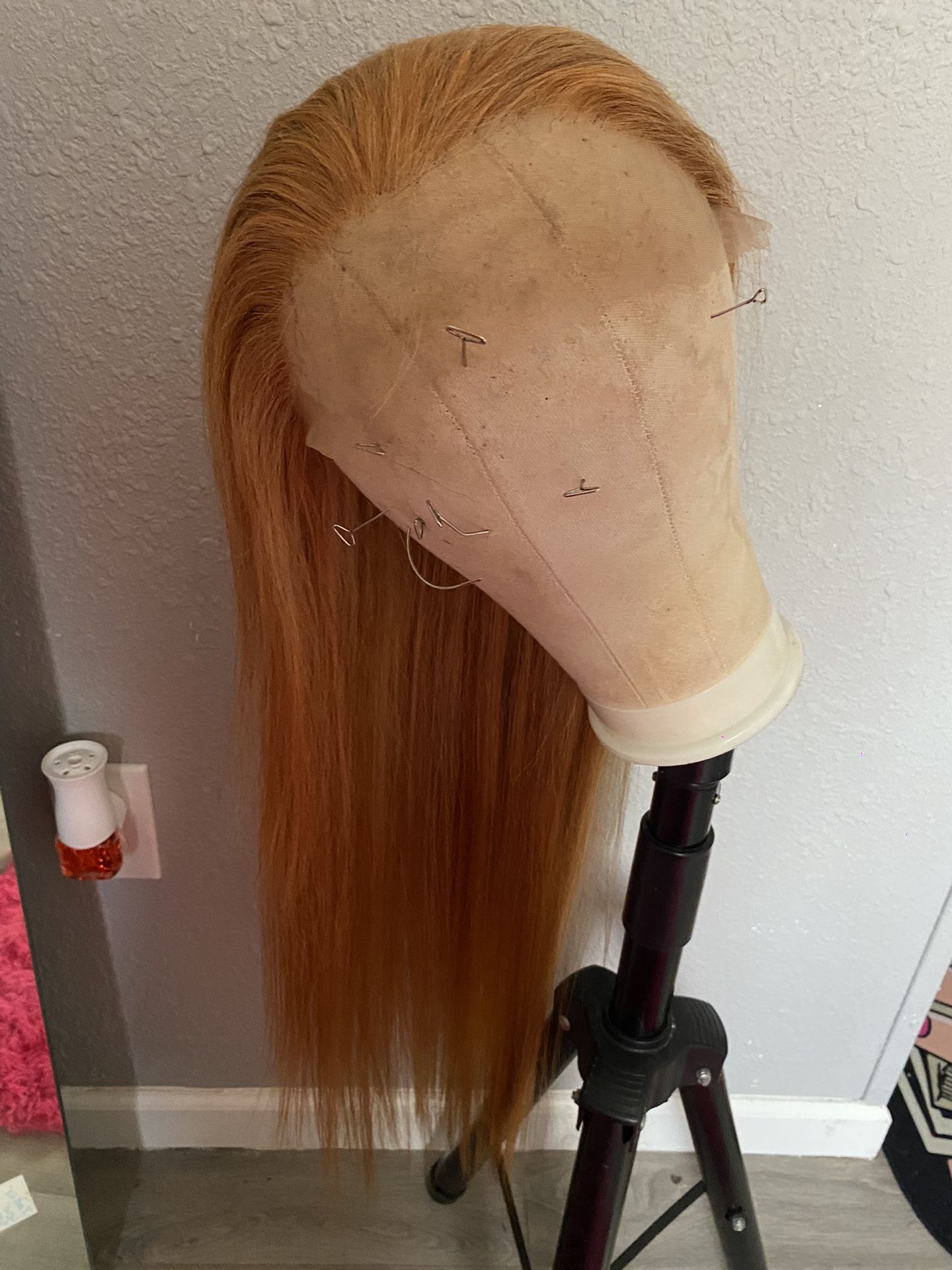 34inch Human Hair Wig New