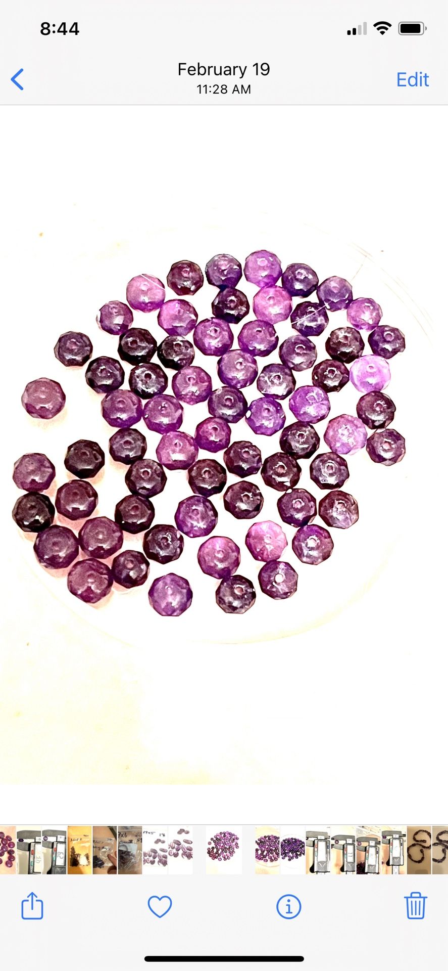 Faceted Amethyst Saucer Beads