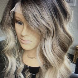 New Brunette Ombre Balayage Hair Lace Front Wig