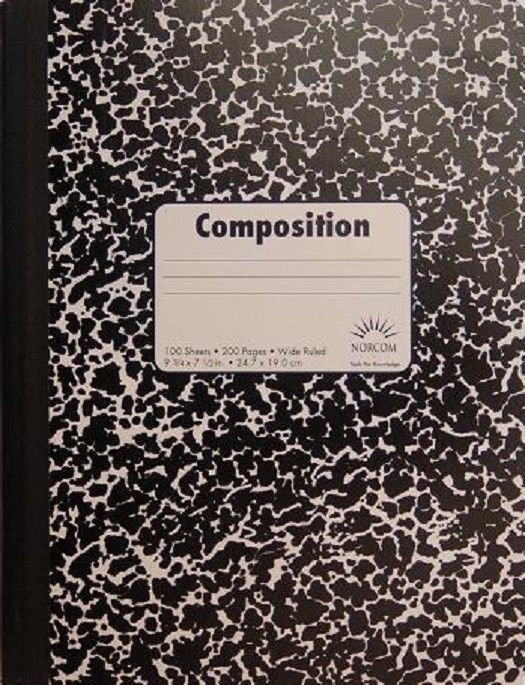 Office Depot Composition Book, 7-1/2" x 9-3/4", Wide-Rule, 100 Sheets, NEW

