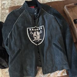 Suede leather Raiders Jacket