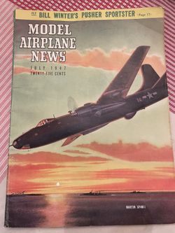 Vintage 1947 Model Airplane News Magazine 