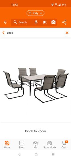 Hampton Bay 7pcs Dinning Patio Set - New