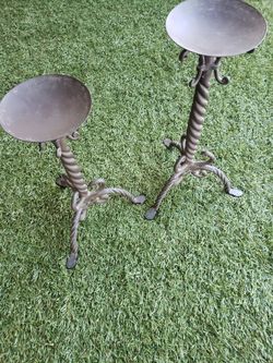Pedestal Candle Holder. Candle Sticks. 