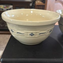 2- 10” Longaberger Mixing Bowls 