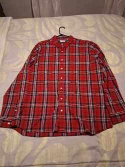 Sonoma Red Flannel Button Up