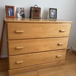 Tan 3 Drawer Dresser 