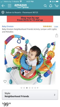 Very nice and clean used baby activity jumper.