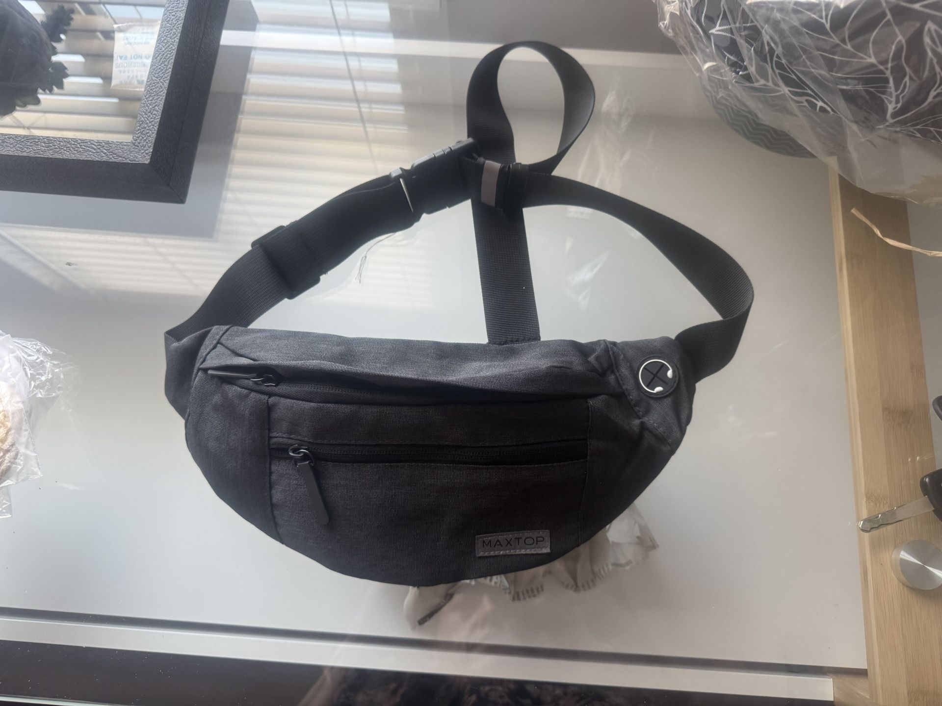MAXTOP Adjustable Crossbody Fanny Pack Waist Bag Shoulder Bag