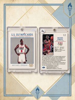 1992 U.S. Olympicards Michael Jordan Card #12