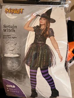 Girls Sequence witch costume