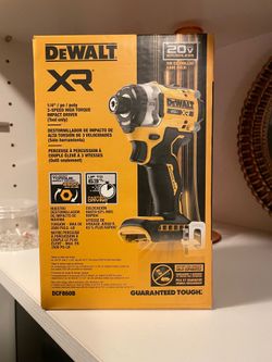 New 1/4” Dewalt 20V XR 3-Speed HIGH TORQUE Impact Driver (Tool Only Solo Herramienta)