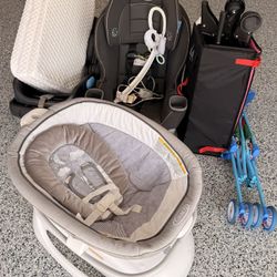 UppaBaby Mesa Car Seat + Electronic Swing and Portable Playpen