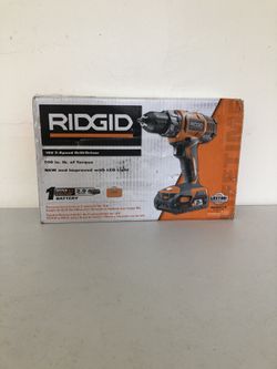 RIDGID 18-Volt Lithium-Ion Cordless 2-Speed 1/2 in. Compact Drill/Driver Kit with 2 Ah Battery, Charger, and Tool Bag