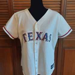⚾️ Texas Ranger White Majastic Women's (XL) X-Large MlB Baseball Jersey ⚾️ 