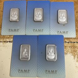 5 -10gram silver Carded Pamps
