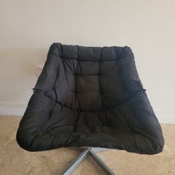 Black Fabric Moon Chair