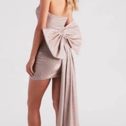 Windsor Glittery Dress - Bow Elegant