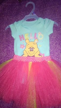 0/3 months handmade onsie tulle dress