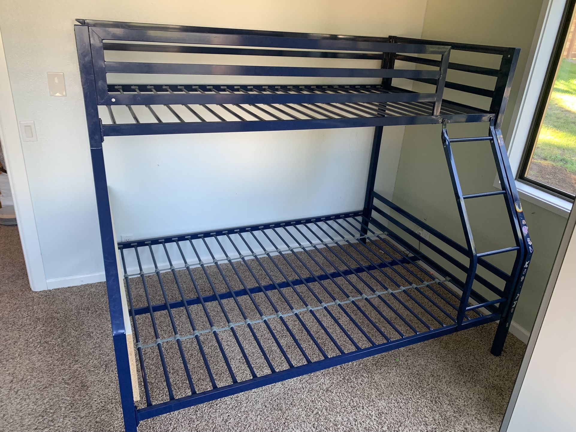 50$ Blue Bunk Bed Twin Over Full
