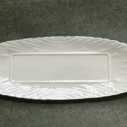 Lenox butter Dish Platinum Trim