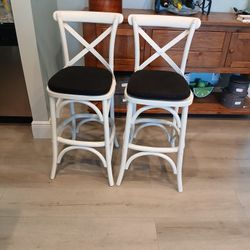 A Pair Of Counter Height Barstools