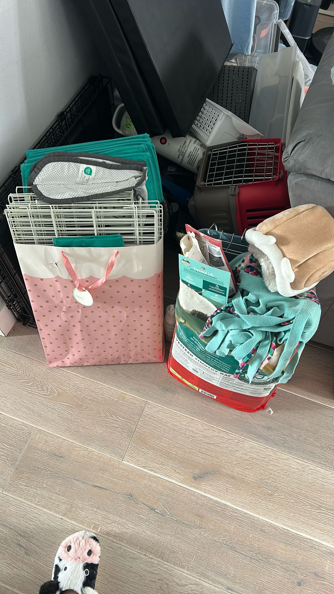 Guinea Pig Cage Setup (Midwest With Liners, Food, Feeder, Water Bottle)