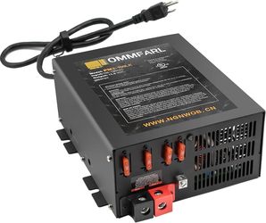 RV Converter Power Converter with Built-in 3 Stage Smart Battery Charger Power Supply-75 Amp