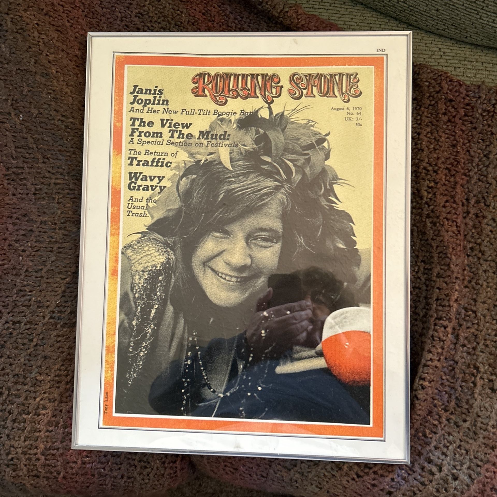 Rolling Stone 1970 Janis Joplin Poster