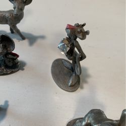 Vintage Pewter Figurines 