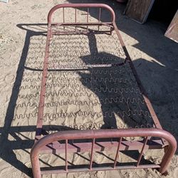 Antique Vintage Metal Bed Frame