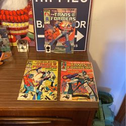 The Transformers 1#, 2#, And 3# In A Four Issue Limited Series Vintage Comic Book Bundle 