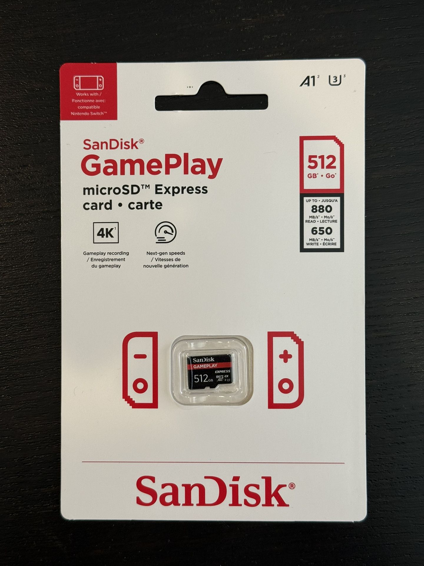 Sandisk 512 GB Nintendo Switch 2 MicroSD XC Express Memory Card