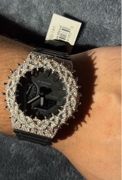 Custom Iced Out Casio G-Shock Ga -2100 watch